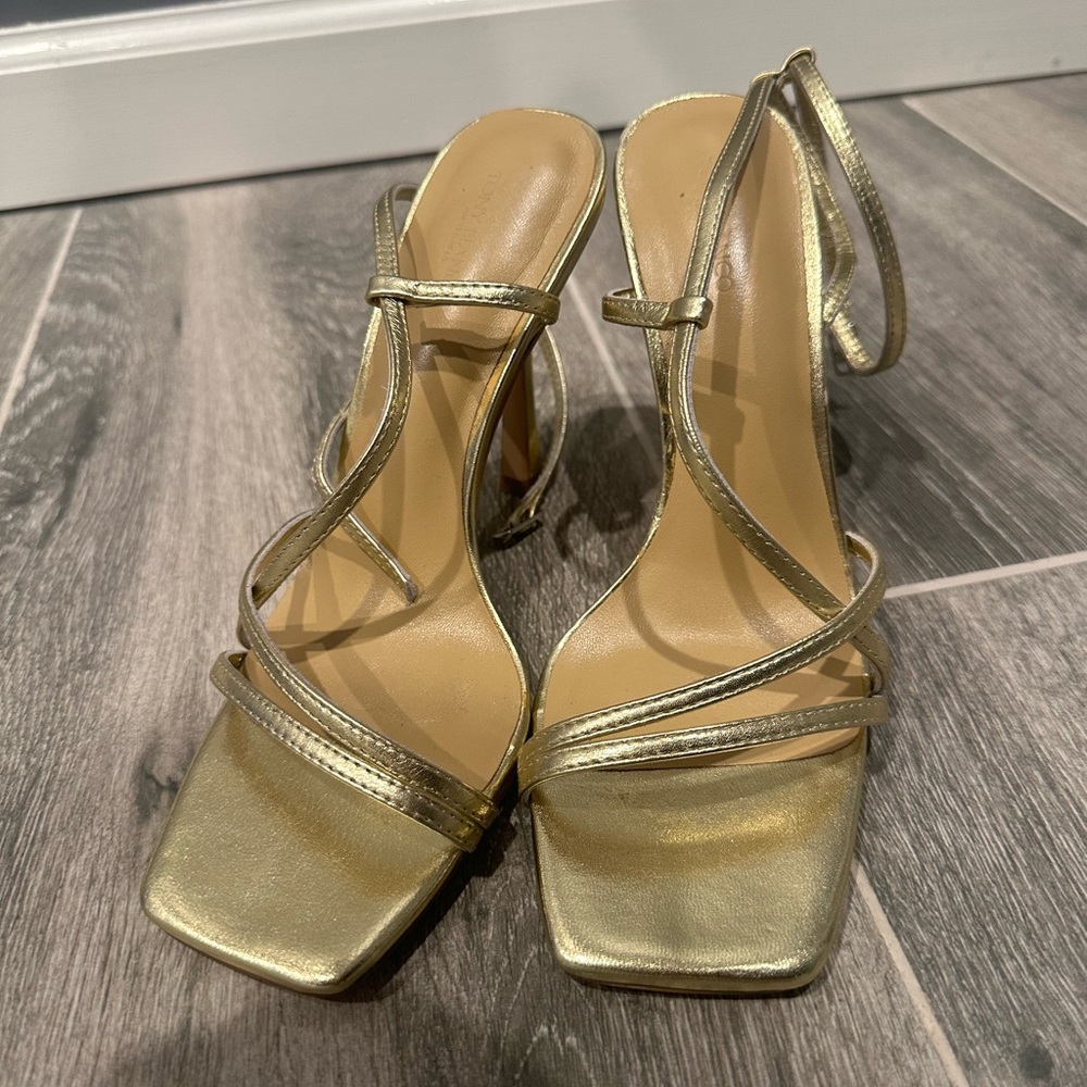 Tony Bianco Gold Metallic Heels